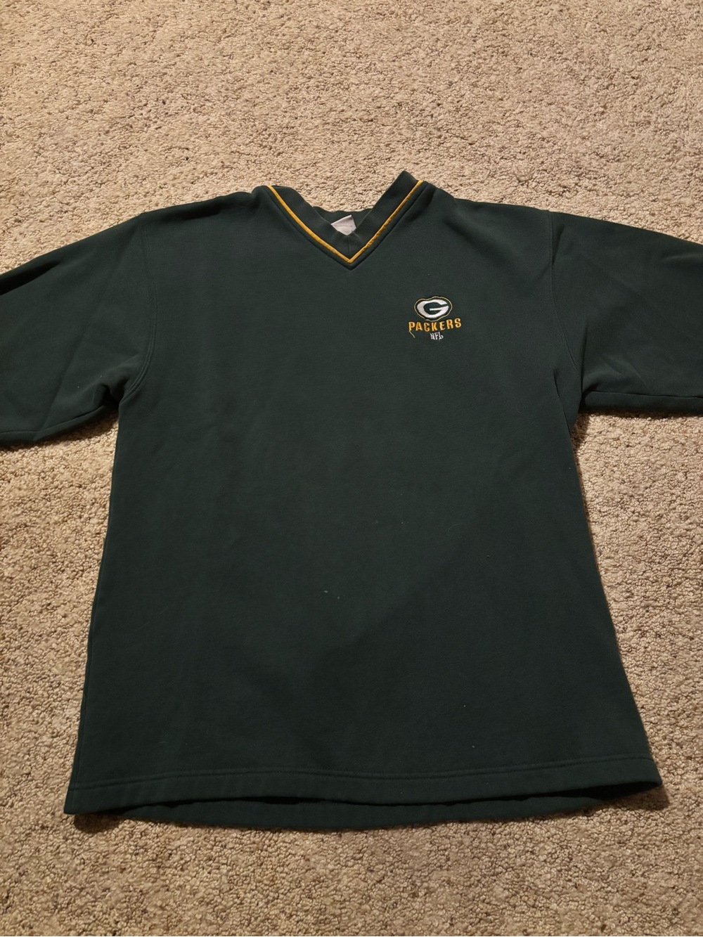 Green Packers V‑Neck Sweater